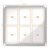 VITRINE INTERIEUR MAGNETIQUE 6 FEUILLES